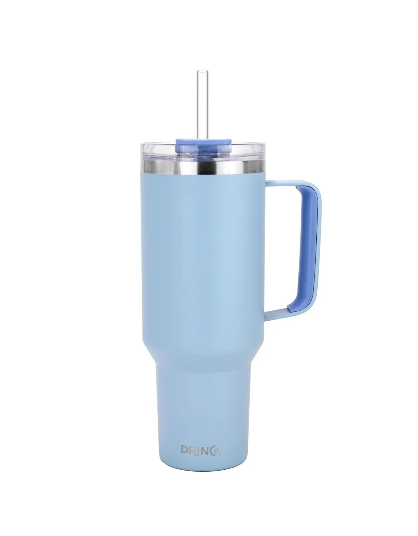 40 oz Tumbler w/Handle - Light Blue, Insulated Drinkware/Ice Trays