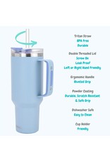 Drinco Inc. Sky Blue 40oz Big Sur Tumbler with Handle Drinco Inc. Sky Blue 40oz Big Sur Tumbler with Handle