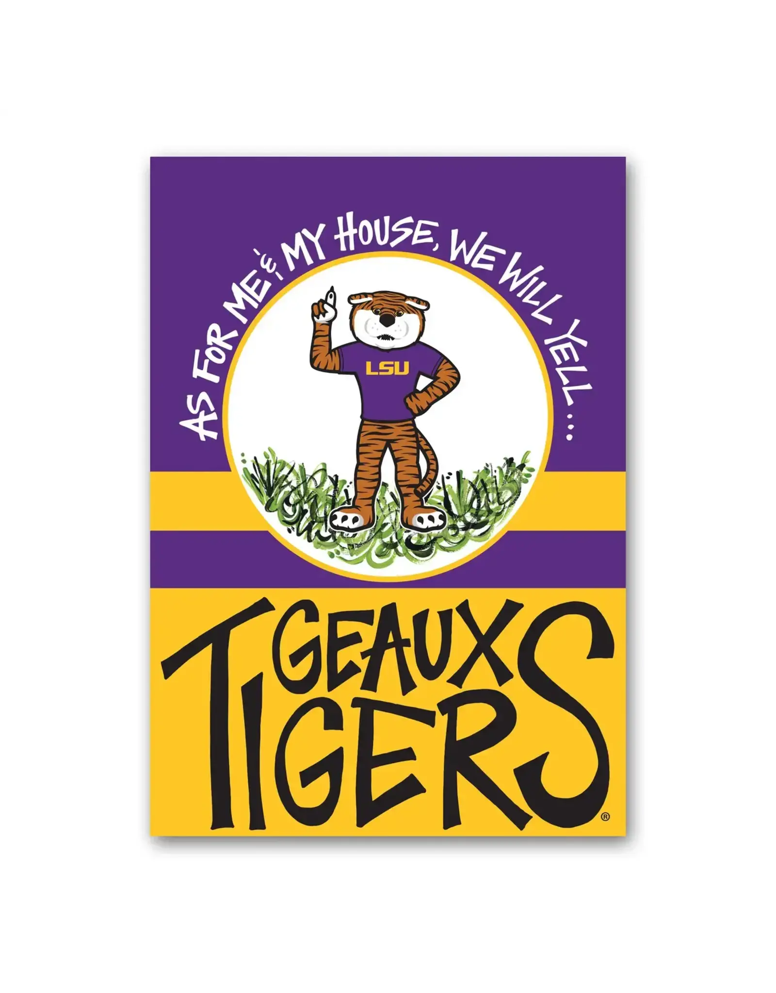 Magnolia Lane LSU Tigers House Flag