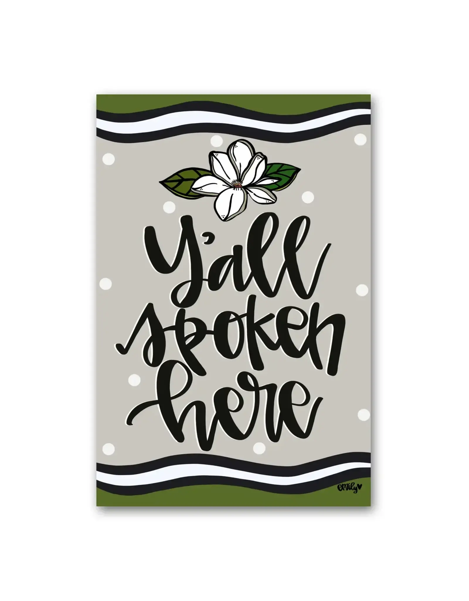 Magnolia Lane Yall Spoken Garden Flag