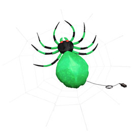 Evergreen Enterprises 5ft Tall EverInflatable, Spider with Web