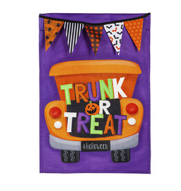 Evergreen Enterprises Trunk or Treat Garden Burlap Flag