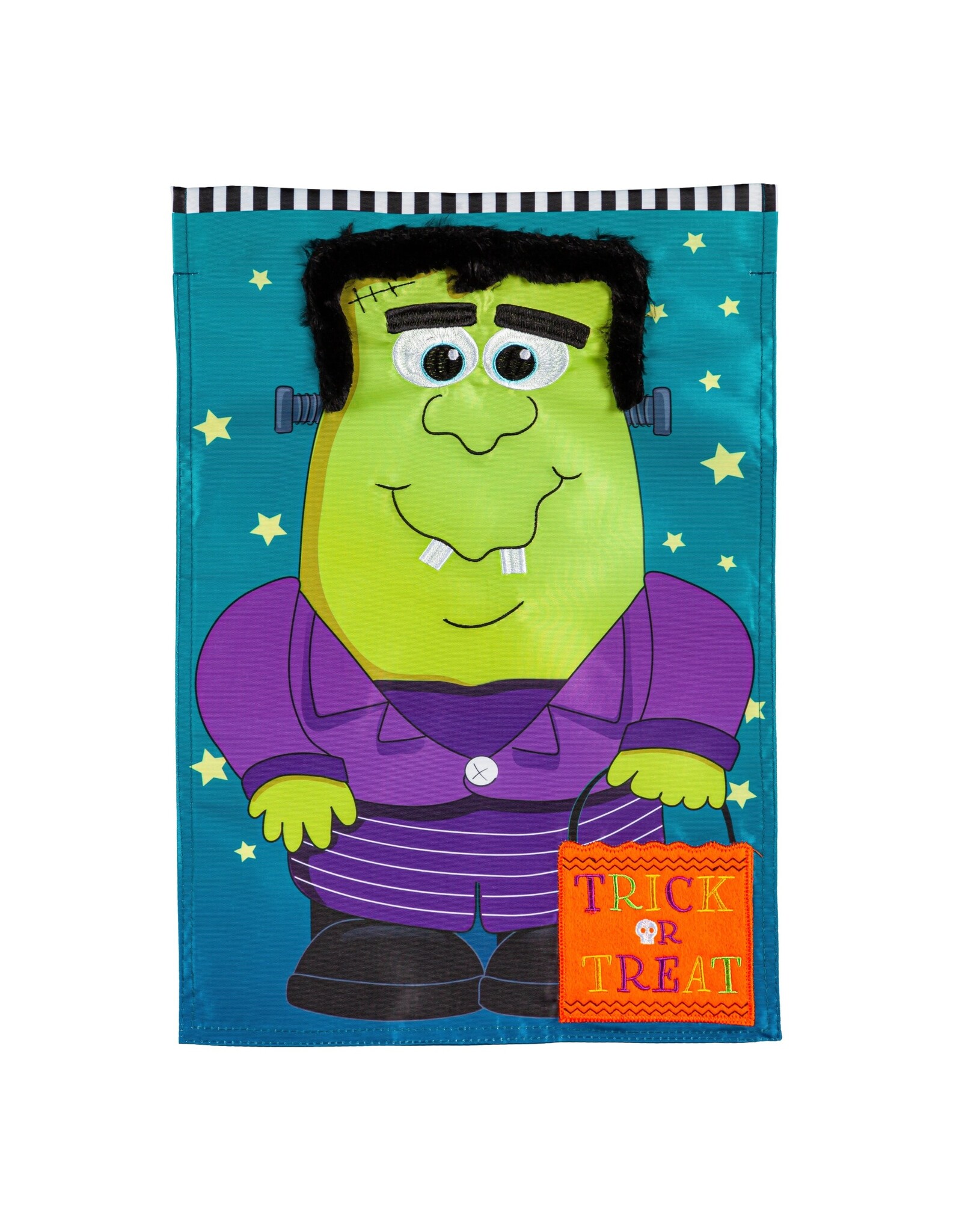 Evergreen Enterprises Franken-Monster Friend Garden Applique Flag