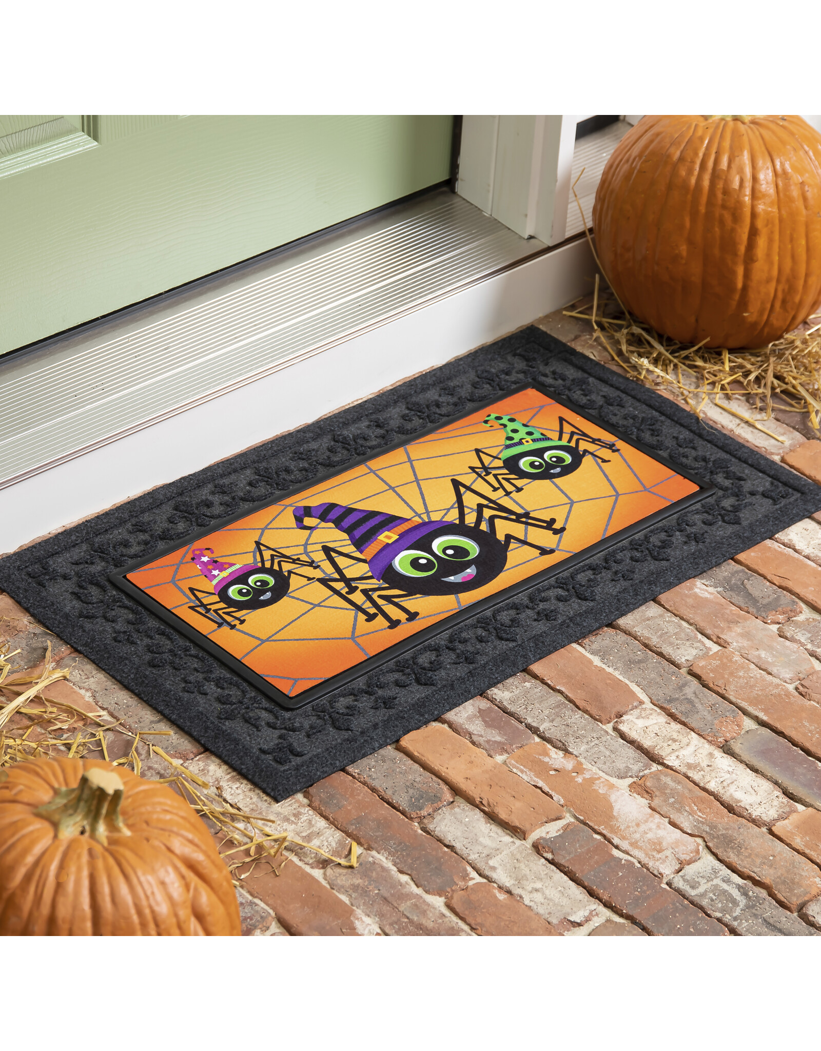 Evergreen Enterprises Happy Halloween Spiders Sassafras Switch Mat