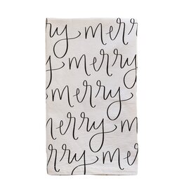 Sweet Water Decor Merry Tea Towel - Christmas