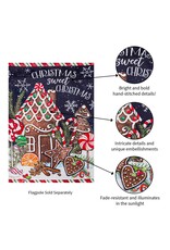 Evergreen Enterprises Sweet Christmas Garden Suede Flag