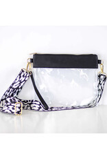 The Royal Standard Michelle Clear Crossbody in Black