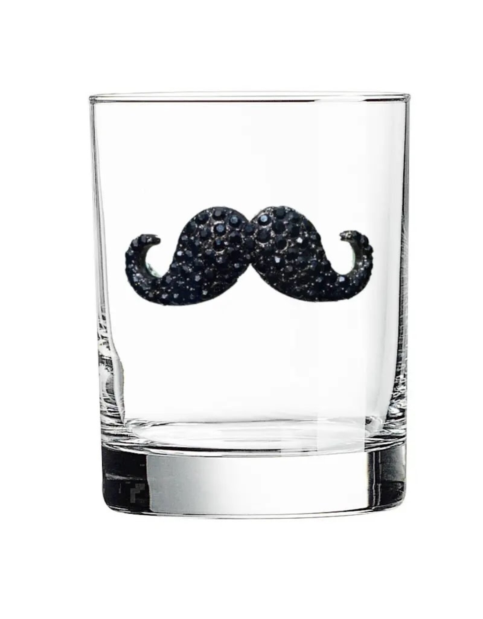 The Queen's Jewels Mustache Jeweled Double Old Fashioned