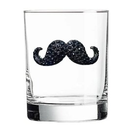 The Queen's Jewels Mustache Jeweled Double Old Fashioned