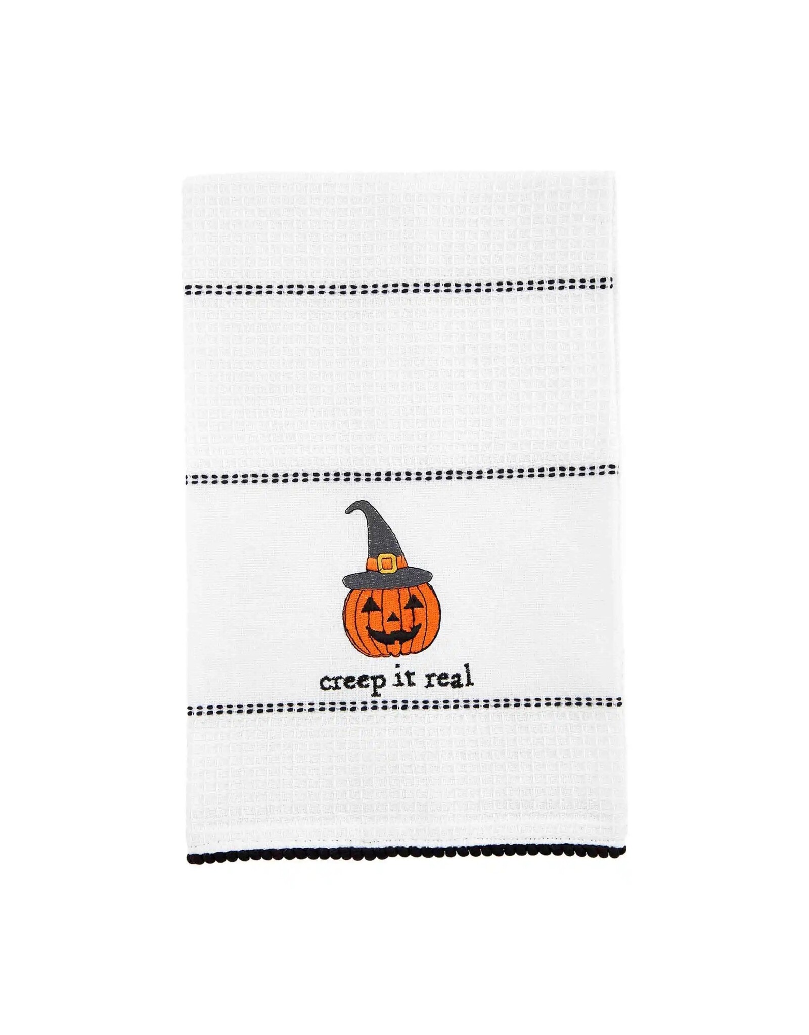 Mud Pie Creep it Real - Waffle Halloween Towel