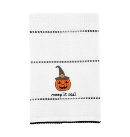 Mud Pie Creep it Real - Waffle Halloween Towel Mud Pie Creep it Real - Waffle Halloween Towel