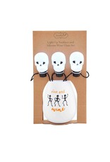 Mud Pie Rise and Wine Glass w/Skull Lightup Necklace Mud Pie Rise and Wine Glass w/Skull Lightup Necklace