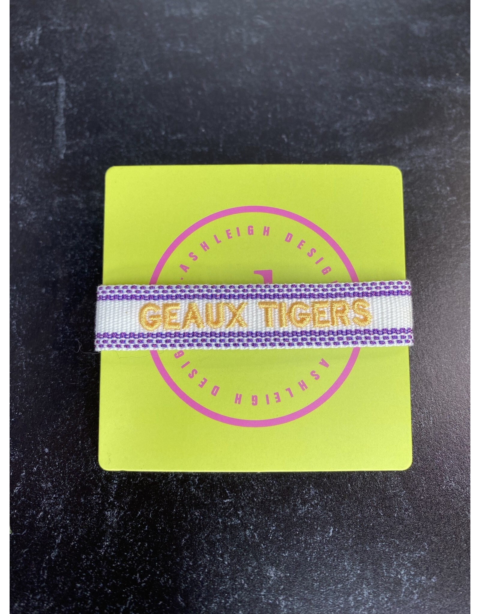 AshleighDesignCo/Faire LSU Geaux Tigers Tassel Bracelet