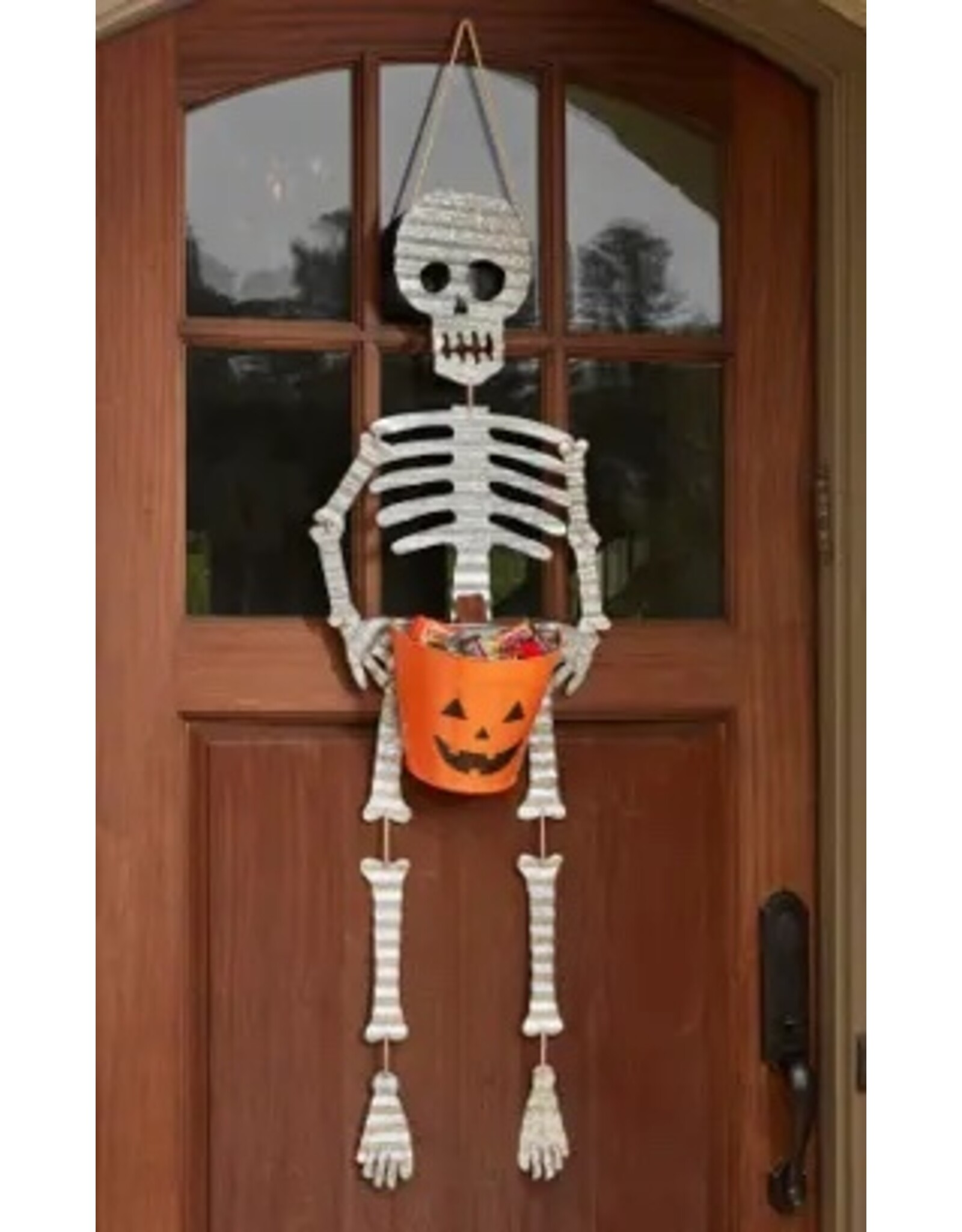 Mud Pie Skeleton Candy Bucket Hanger