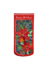 Evergreen Enterprises Happy Holidays Poinsettia Garden Flag