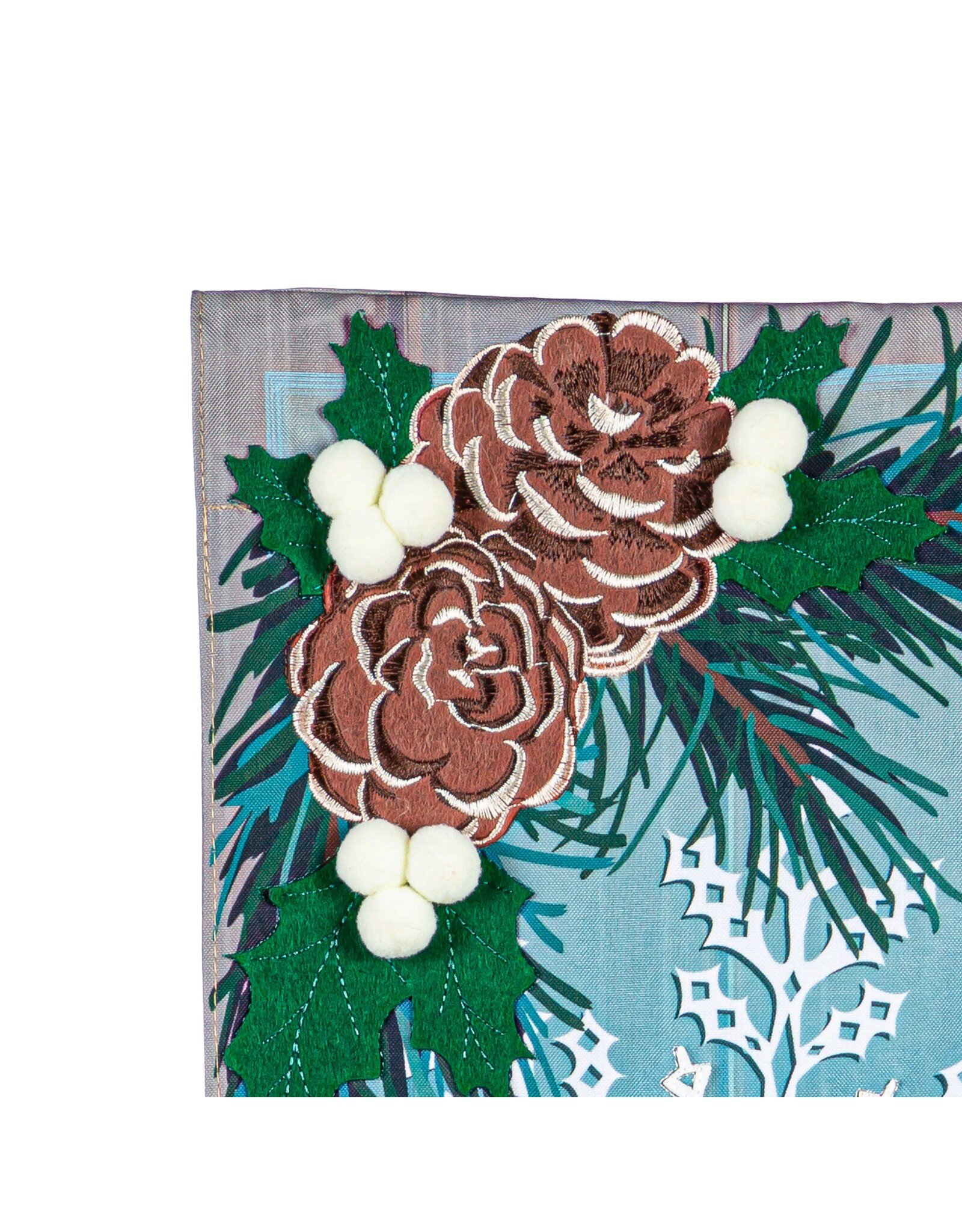 Evergreen Enterprises Winter Wishes Snowflake Everlasting Impressions Textile Décor