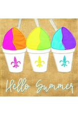 Magnolia Lane Flag Summer Snoballs Fleur-De-Lis