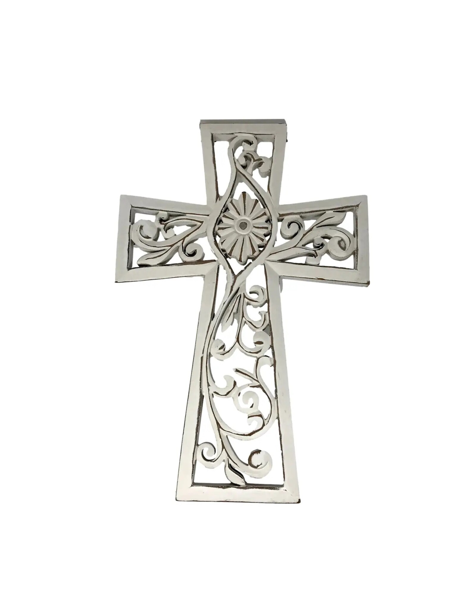 Wilco Home Inc. Cameo Hand Carved Wood Wall Cross