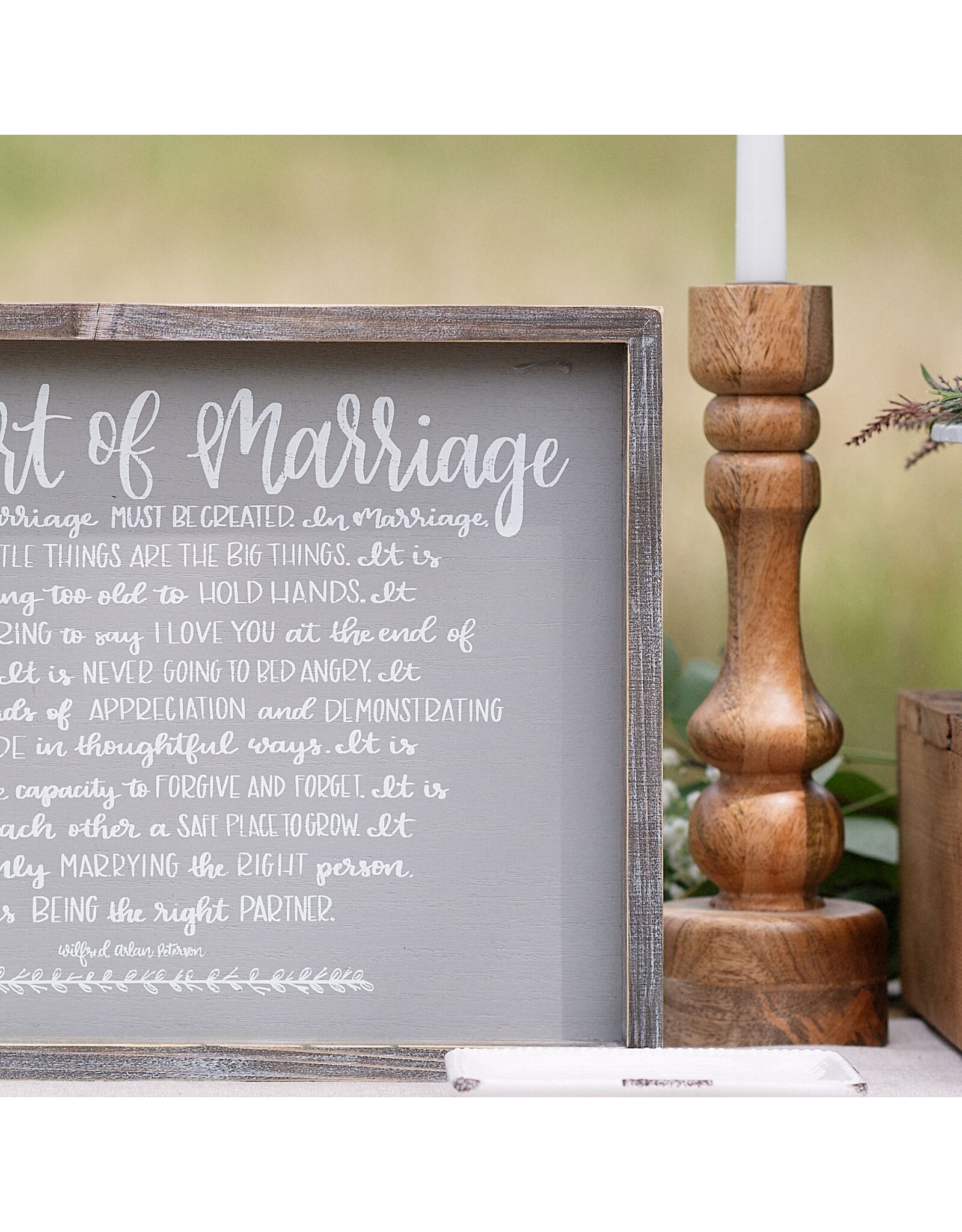 Glory Haus The Art of Marriage Small Framed Board