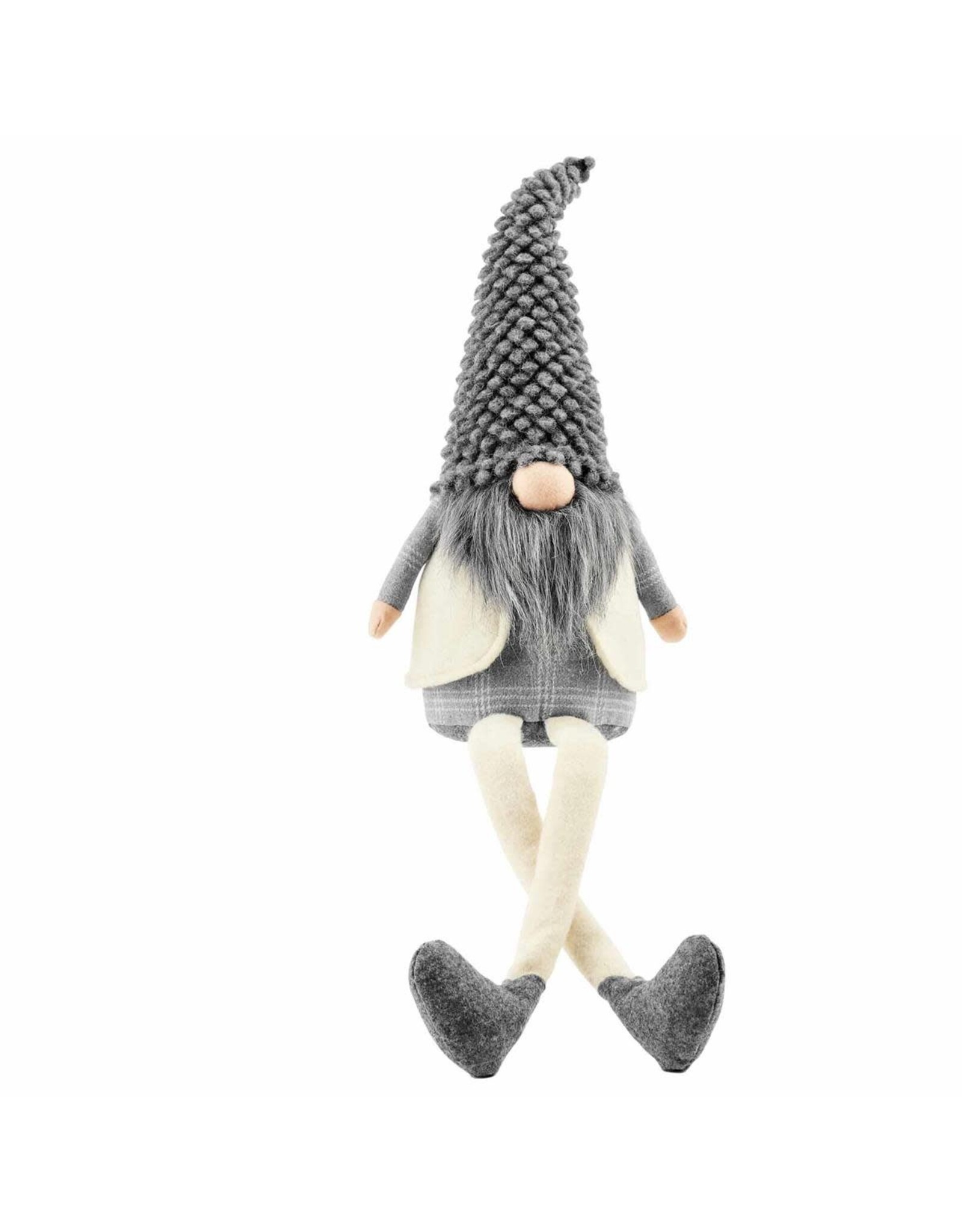 Mud Pie Lg Gray Deluxe Dangle Gnome