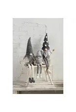 Mud Pie Lg Gray Deluxe Dangle Gnome