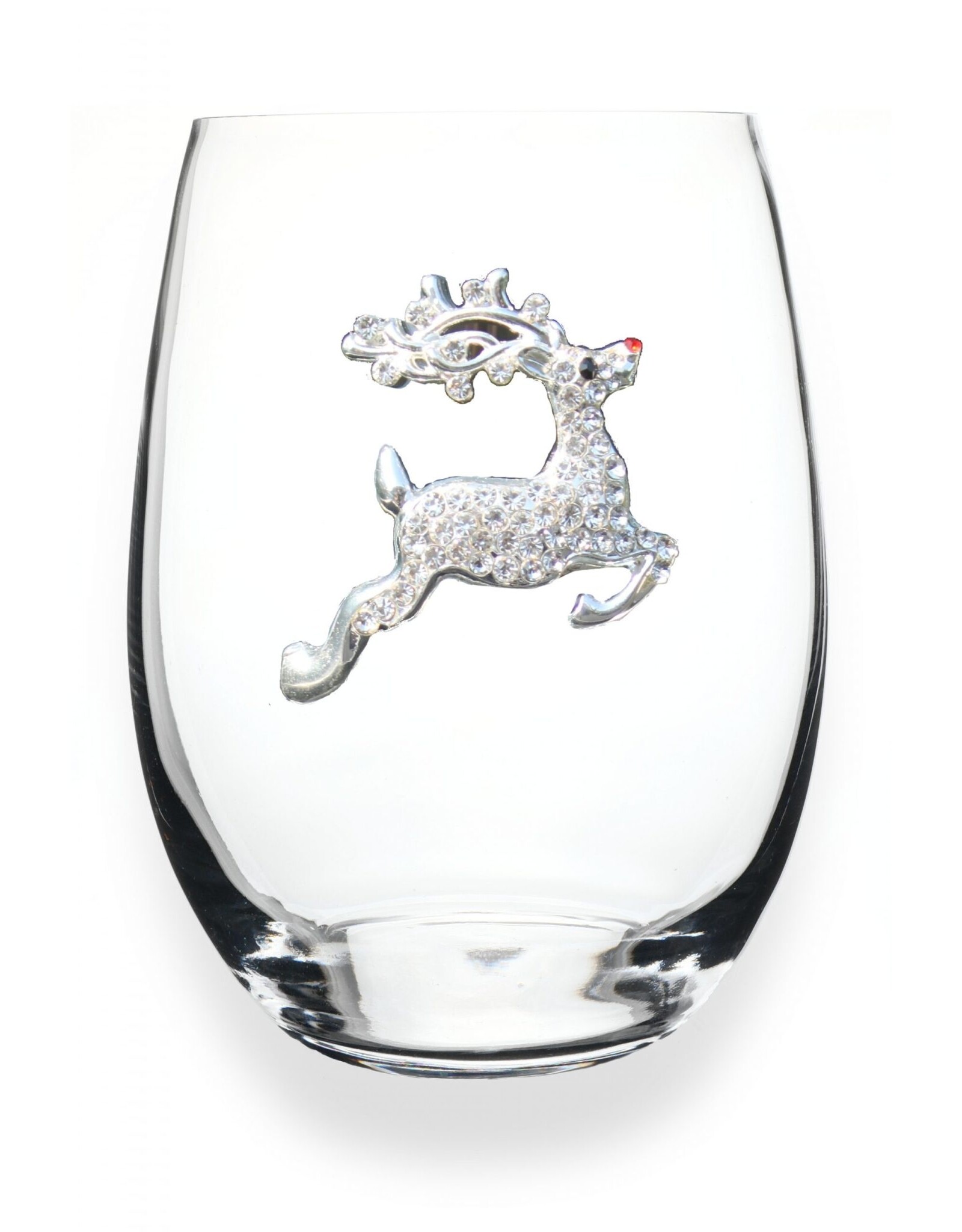 The Queen's Jewels Reindeer Jeweled Glassware