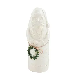 Mud Pie Sm White Christmas Santa Sitter