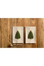 Mud Pie Light Green Velvet Tree Towel Mud Pie Light Green Velvet Tree Towel