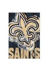 Evergreen Enterprises New Orleans Saints Justin Patten Logo Suede Garden Flag