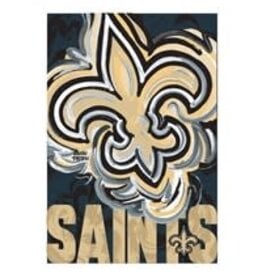 Evergreen Enterprises New Orleans Saints Justin Patten Logo Suede Garden Flag