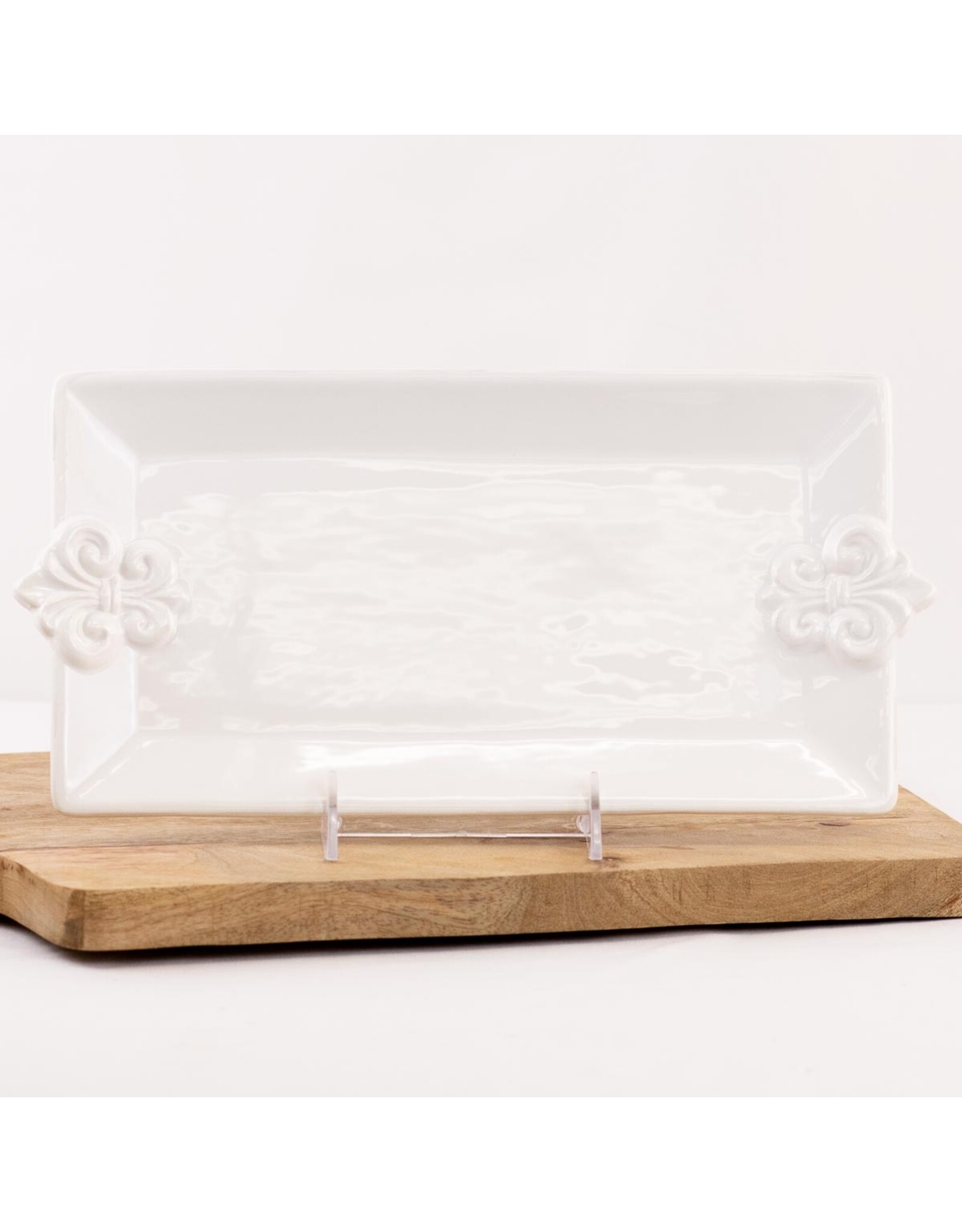 The Royal Standard LaFleur Embossed Rectangle Platter