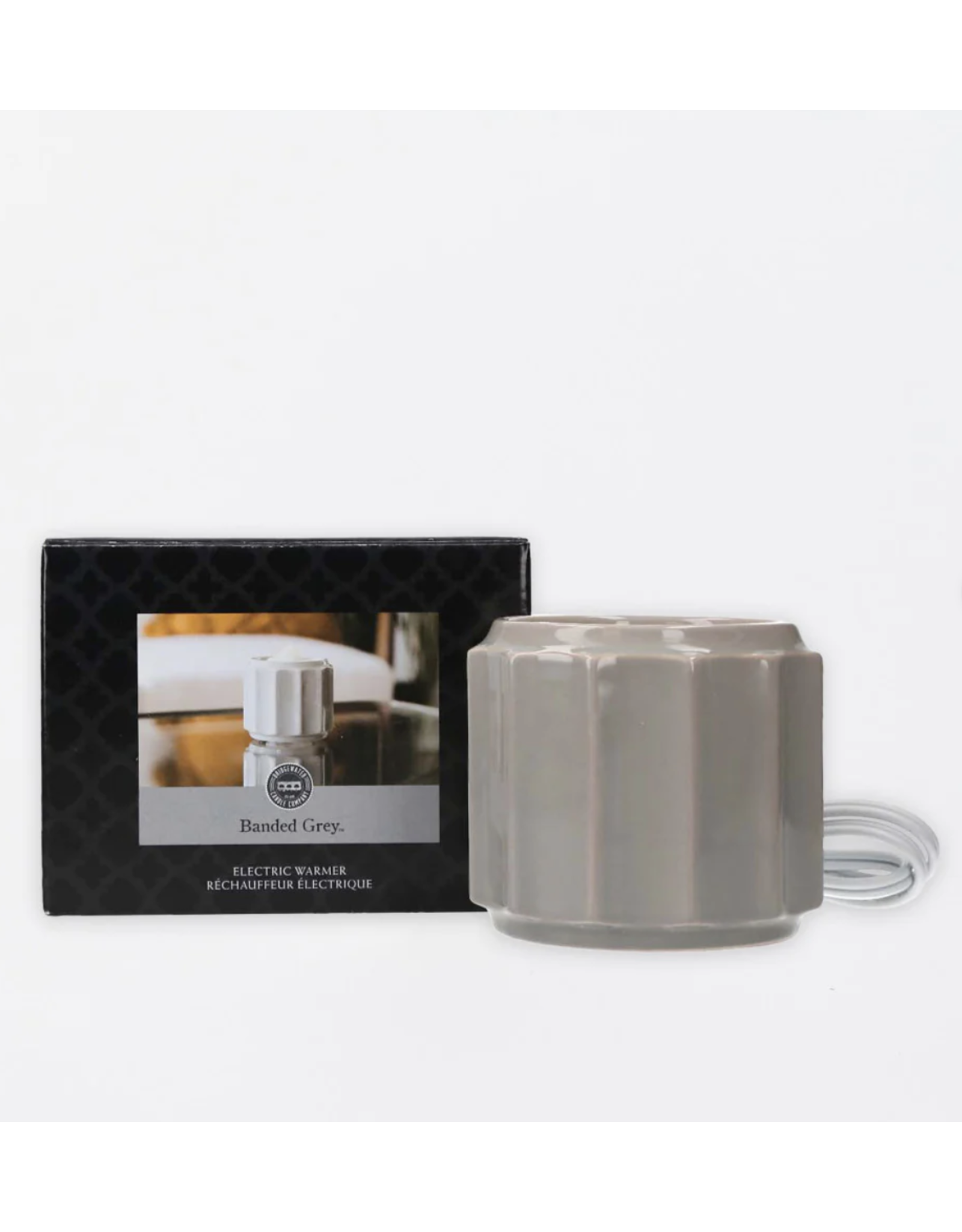 Bridgewater Candle Company Wax Warmer - Banded Grey
