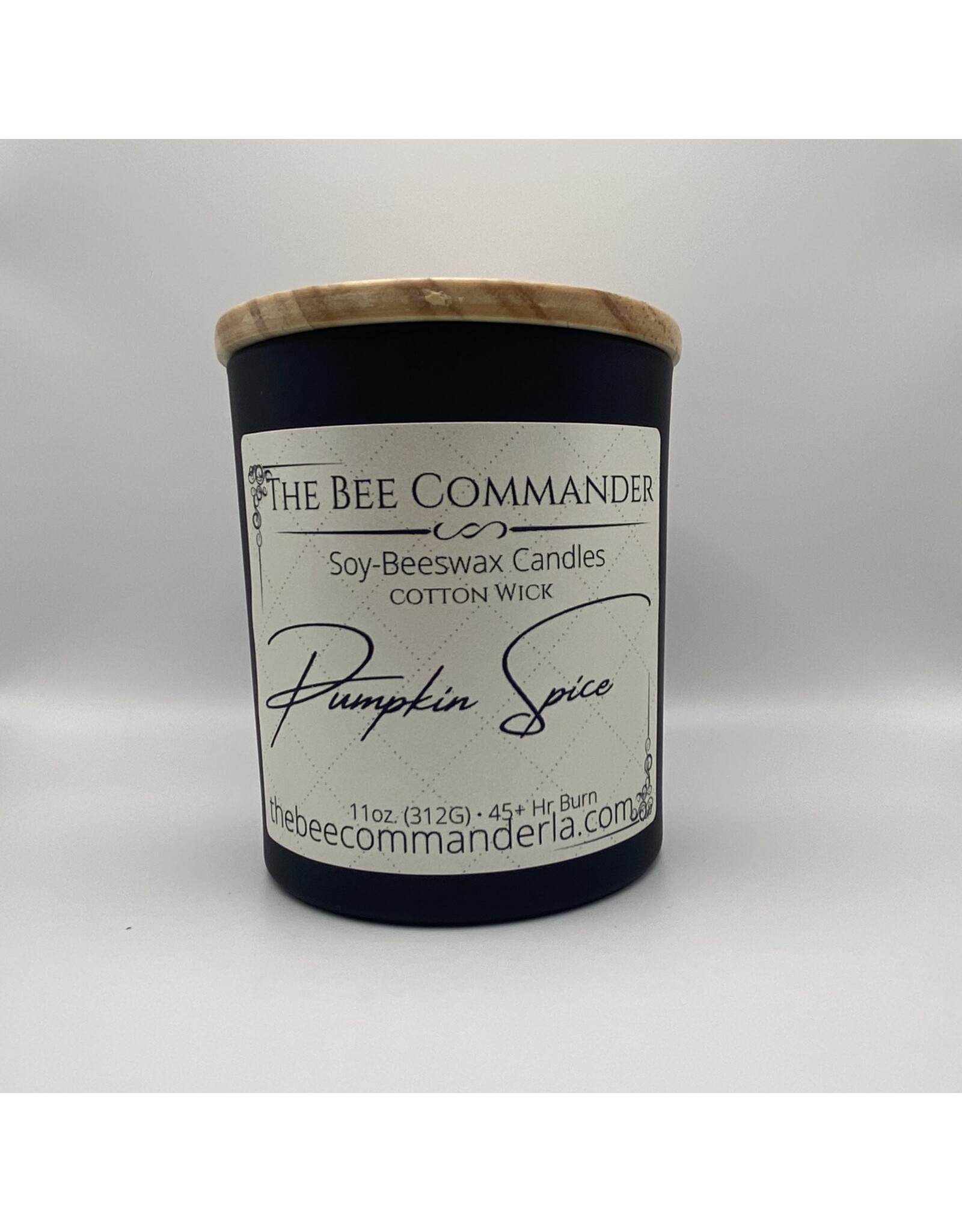 The Bee Commander Pumpkin Spice Soy/Beeswax Candle