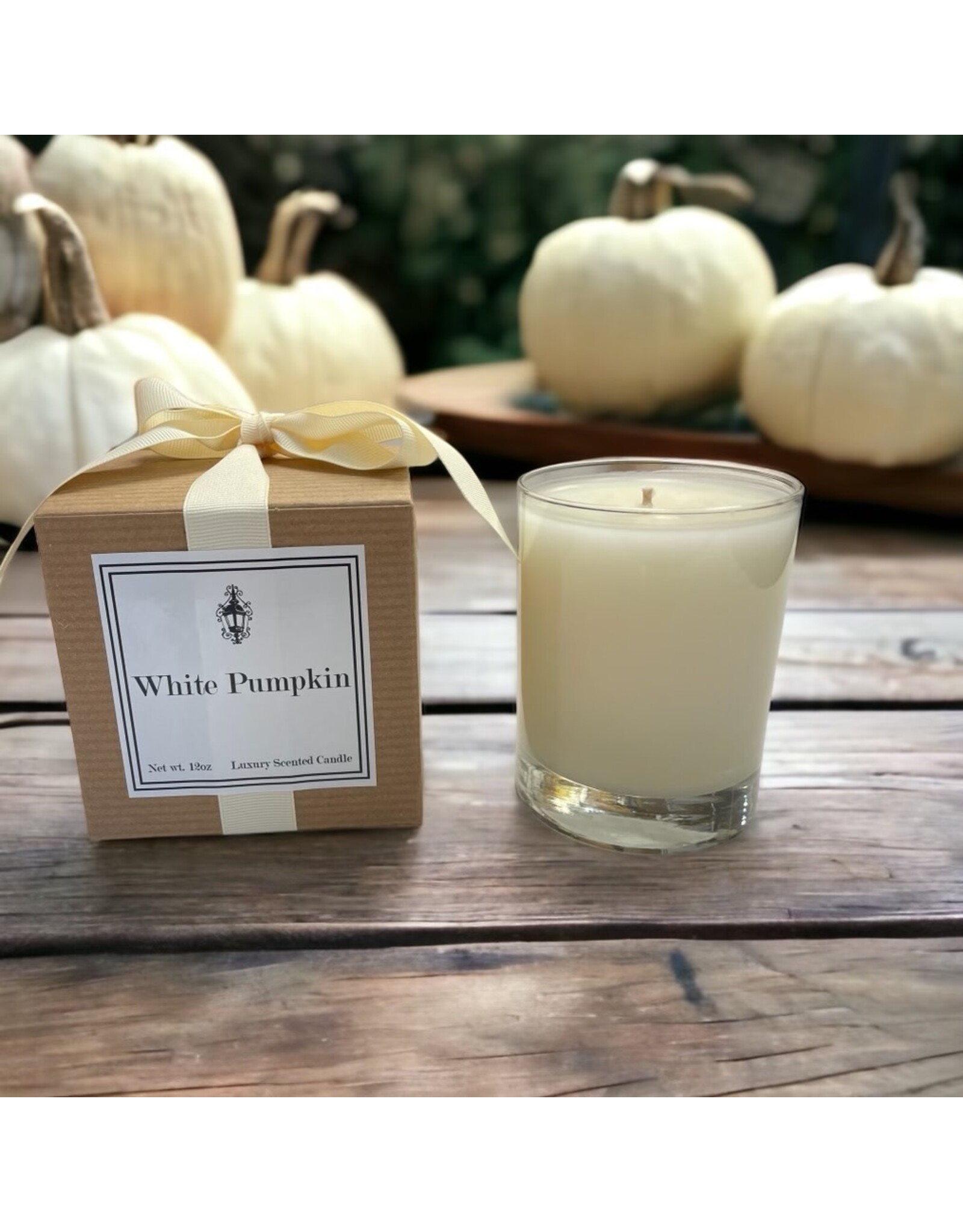 Southern Lights Candle White Pumpkin Candle