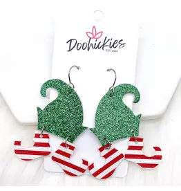 Doohickies/So. Charm Trade Glitzy Elf Dangles Christmas Earrings