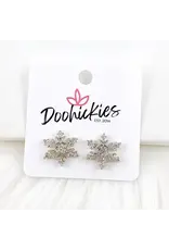 Doohickies/So. Charm Trade Glittery Snowflake Studs Christmas Earrings
