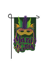 Evergreen Enterprises Mardi Gras Mask Garden Burlap Mask