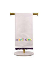 The Royal Standard Mardi Gras Pom Pom Hand Towel