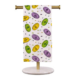 The Royal Standard Mardi Gras Doubloons Hand Towel