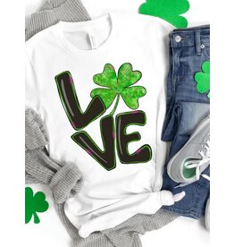 Love Green Clover St. Patrick's Day T-shirts