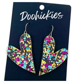 Doohickies/So. Charm Trade Valentine's Confetti Hear Earrings