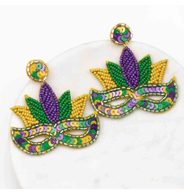 The Royal Standard Masqerade Beaded Earrings