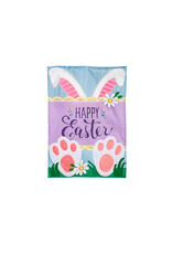 Evergreen Enterprises Happy Easter Bunny Applique Garden Flag