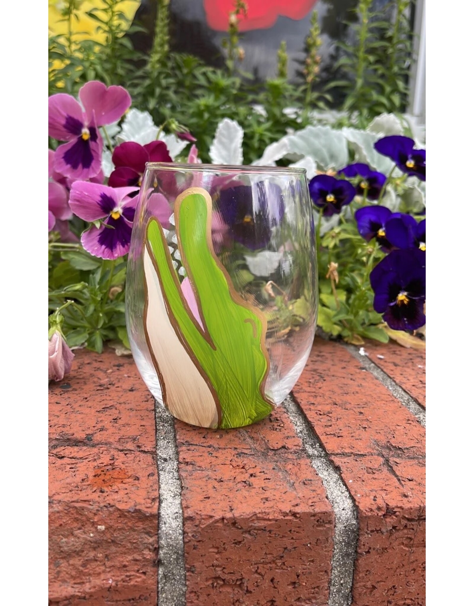 318 Art Co. Bayou Gator Stemless Wine Glass - 20oz