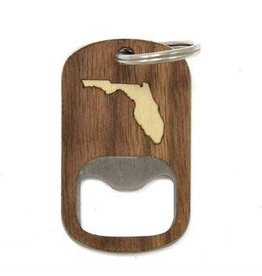 Autumn Summer Co. Wood Bottle Opener-State LA