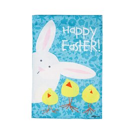 Evergreen Enterprises Peek a Boo Bunny Burlap Garden Flag