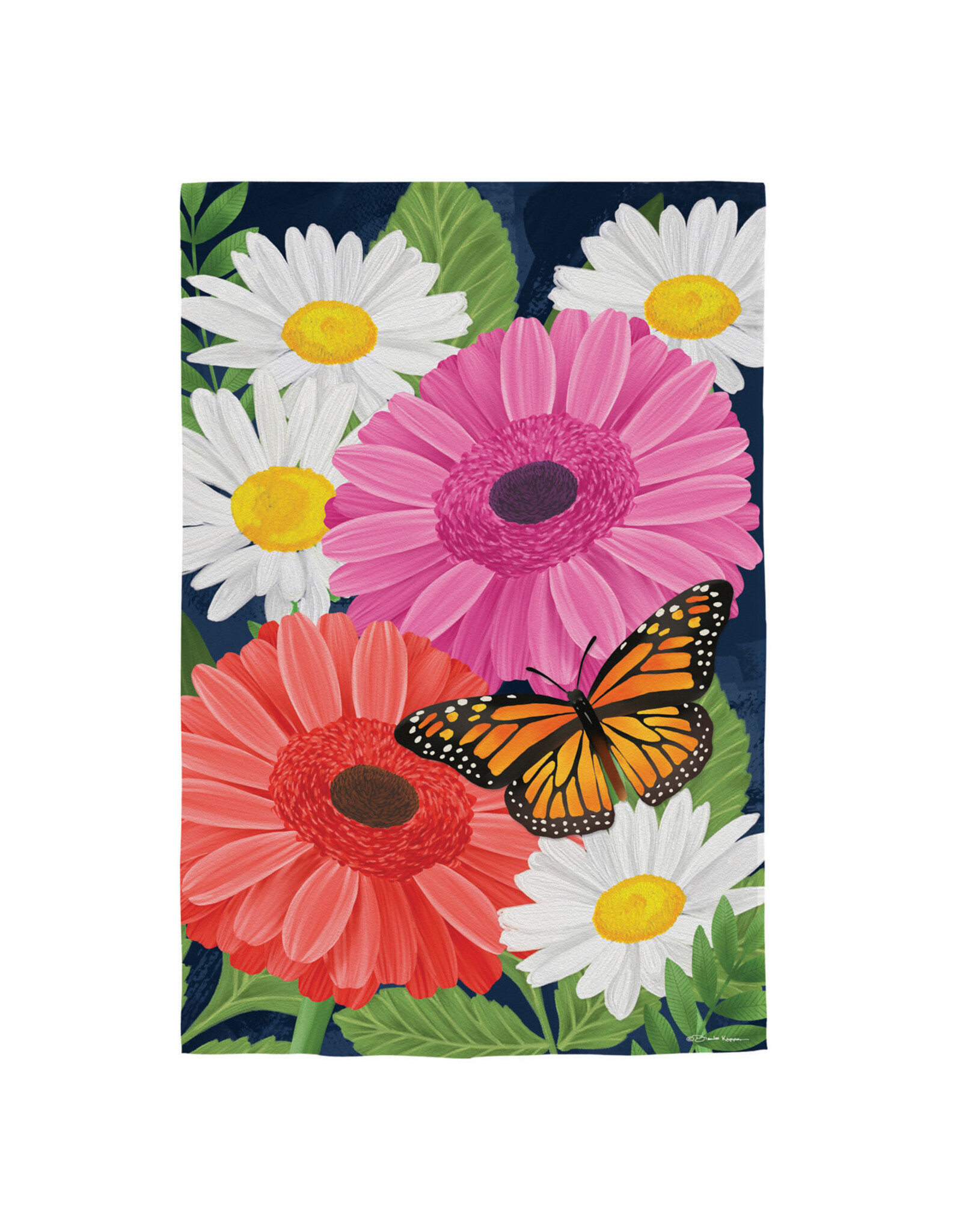 Evergreen Enterprises Gerbera Daisy Burlap Garden Flag