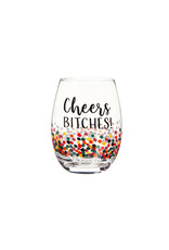 Evergreen Enterprises Cheers Bitches Stemless Wine Glass with Box