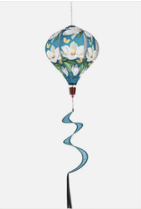 Evergreen Enterprises Leopard Magnolia Welcome Burlap Balloon Spinner