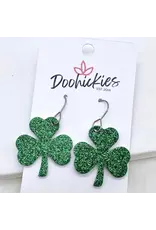 Doohickies/So. Charm Trade Glittery Green Shamrock Earrings